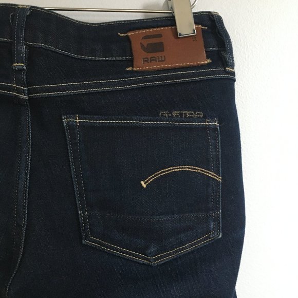 G Star 3301 dark flare jeans 27 waist x 32 Inseam - Picture 4 of 6
